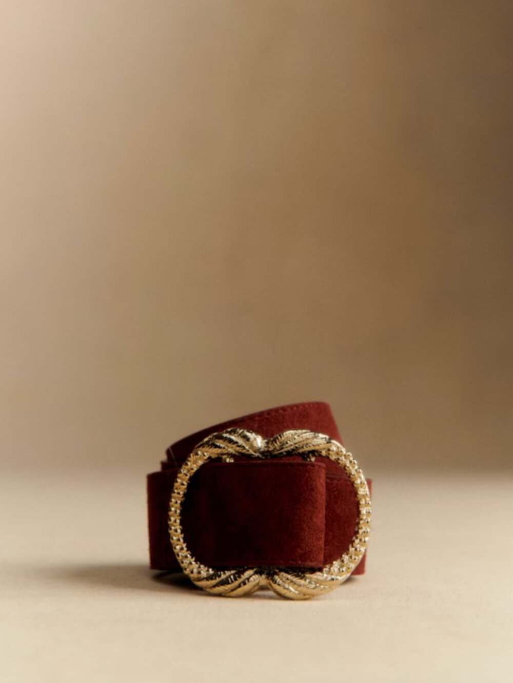 Sézane NWT Artemis Belt in Mahogany Size 90